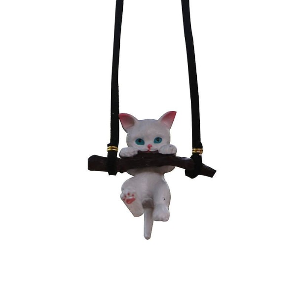 Bilanheng Creative Cute Branch Cat Bakspeil Pendant Bildekorpynt For Kvinner Jenter Bilinteriørtilbehør Gaver|ornamenter|