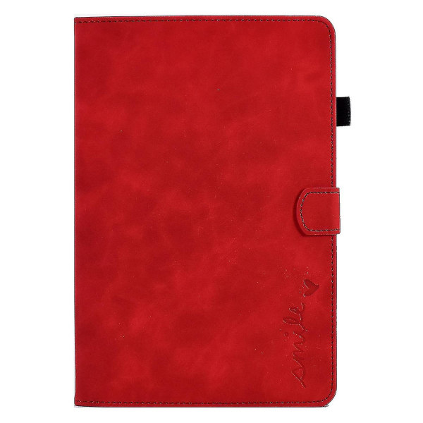 For Samsung Galaxy Tab A8 10.5 2021 nettbrettetui i skinn Red