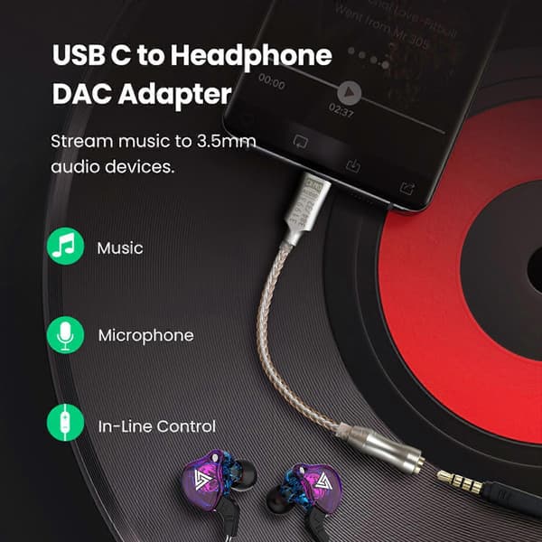 ALC5686 USB Typ C DAC Hörlursförstärkare 3,5 mm Utgång 32bit 384KHz Förstärkare 1