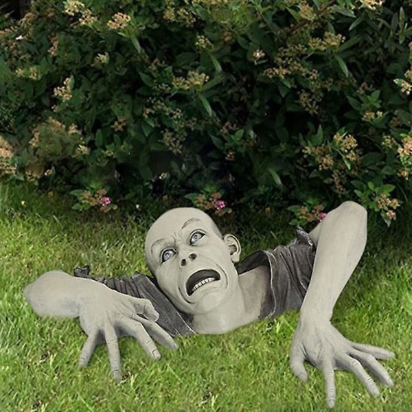 Creative Zombie Horror Terror Lifelike Sculpture Garden Resin Funny Zombie