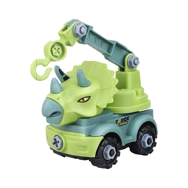 Lasten rakennuslelu Dinosaurus Insinööriauto Kaivinkone Dumpperi Auto Koulutuslelut DIY Malli Autolelu Lahjat Lapsille Pojalle