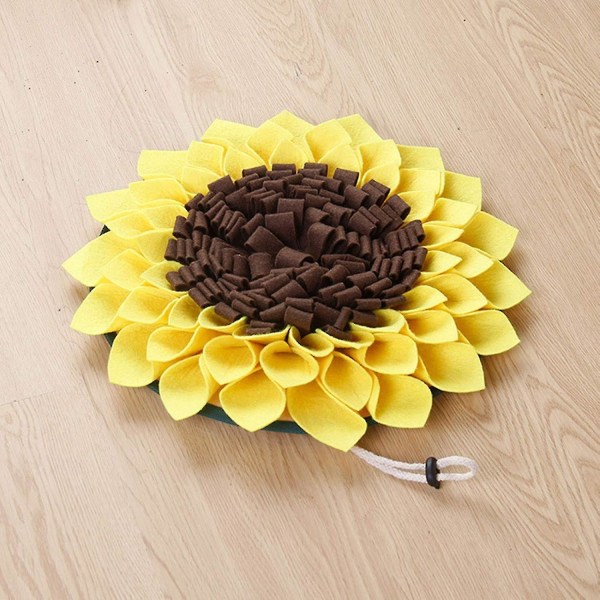 Slow Feeding Puzzle Mat för Stora Hundar - Snuffle Mat med Pet Nose Smell Training, Stress Relief och Food Dispenser