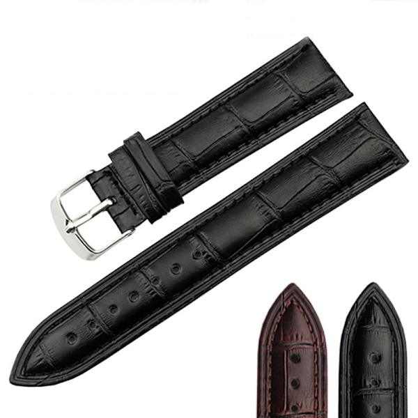 Affärsur vattentät kohudläder andningsbar slitstarkt bambu mönstrat armband gold shell 22mm