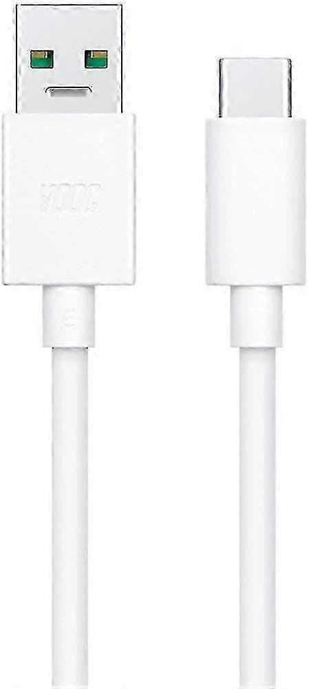 Officiell Oppo DL129 VOOC USB Typ C till USB Typ A Datakabel - Vit (Bulkförpackad) White