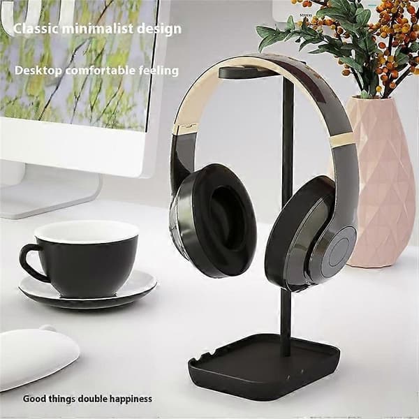 JD080 Avtakbart Hodetelefonstativ i Aluminiumslegering Gaming Headset Telefonholderstativ White