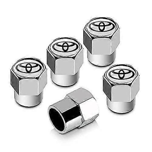 Däckventils Dammskydd Toyota silverfärg 4 st