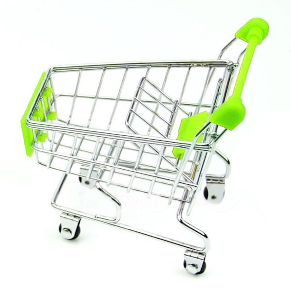 Mini Supermarket Handcart Shopping Utility Cart Mode Storage Basket Desk GN