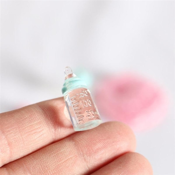 Miniaturemøbler Legetøjsdukker Hus gør-det-selv-dekorationstilbehør Minispytsmæk Mælkeflaske