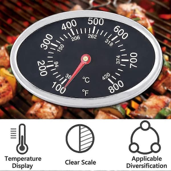 BBQ-grillin kannen lämpömittarin korvaava mittari