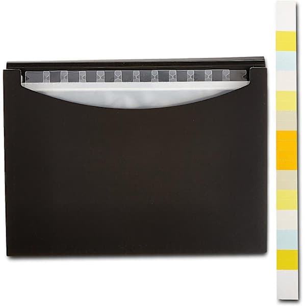 Basics A4-mappe med faner (sort)