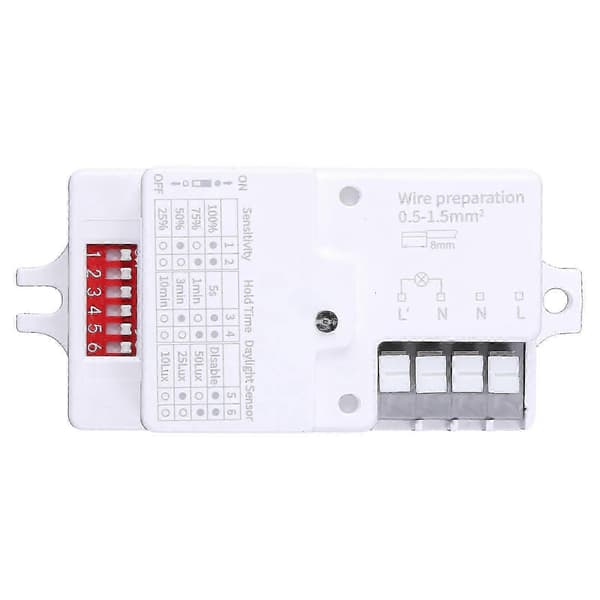 Mikrobølgeradar Bevegelsessensor for AC 220V-240V/50Hz LED-lamper