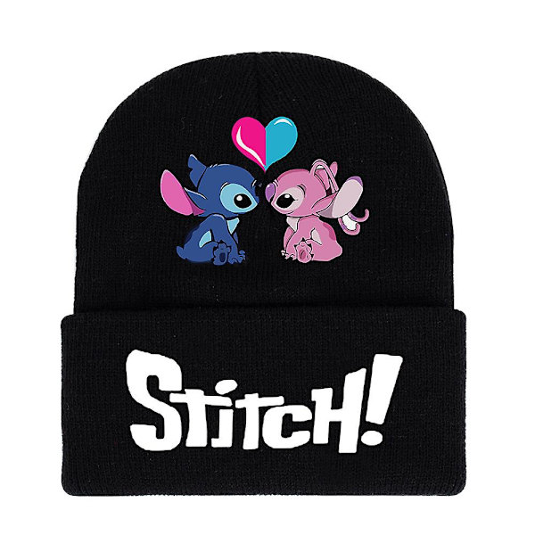 Lilo Stitch trykt strikket hue Vinter varm ski ap gaver C