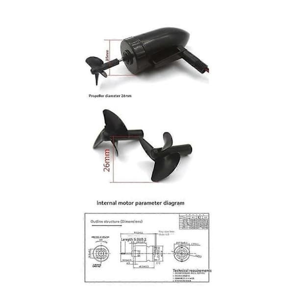 Bådagn DIY Modificeret Kit til Flytec 2011-5 Fiske Bådagn