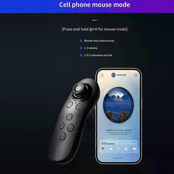 Y5 VR Trådlös Bluetooth Gamepad VR Fjärrkontroll för IOS Android Joystick Game Pad Kontroll för 3D-glasögon VR BOX WHITE