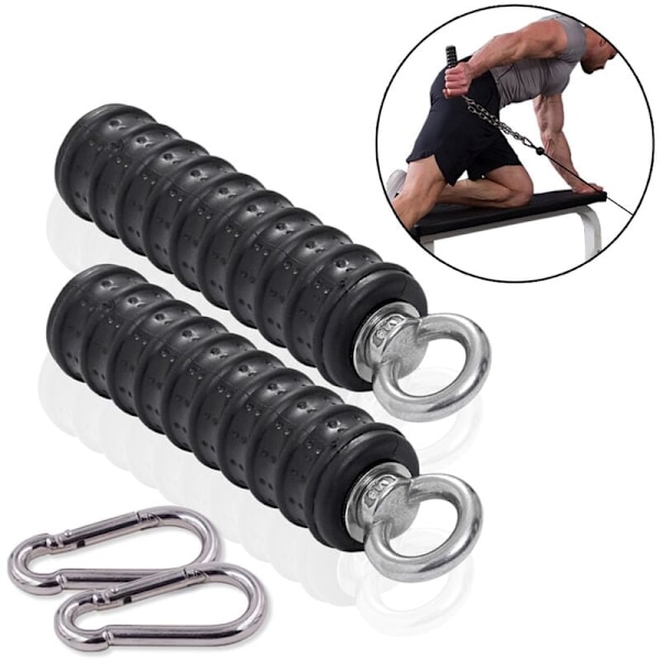 2 stk. Push Down Enkelt Håndtag Gym Styrke Triceps Pull Up Håndtag til Kabelmaskine Beslag Arm Fitness Udstyr