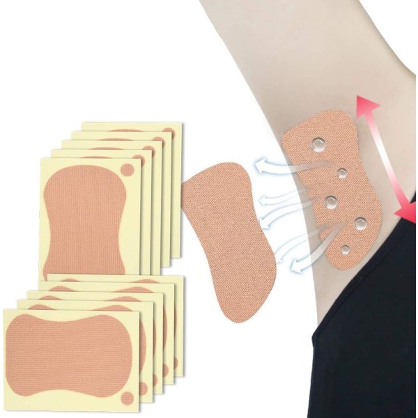 Deodorant Armpit Patch, Underarm svettdyna Unisex svettabsorberande underarmsdyna för män och kvinnor 10 st 9 x 6,5 cm
