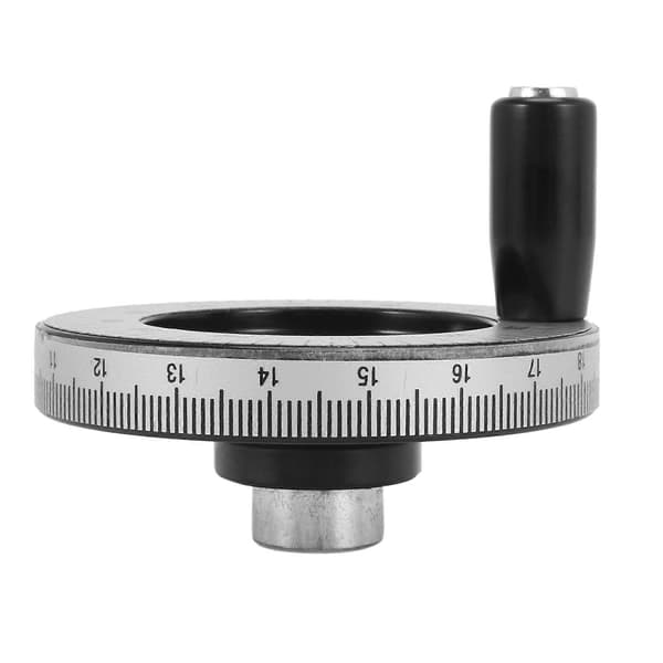 80mm Solid Hjul Skala Håndsveiv Mekanisk Kalibrert Håndsveiv