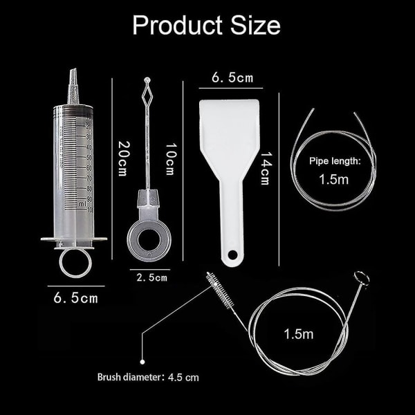 Fridge Cleaning Set, Drainage Hole Cleaning Set, Fridge Cleaning Brush, Flexible Pipe Cleaning Spir