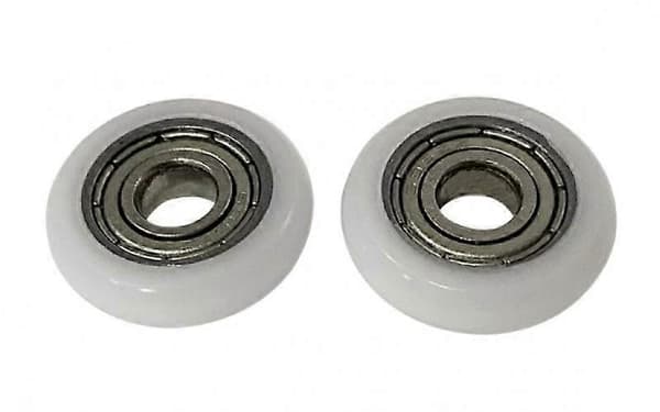 Dusjdørruller, diameter 17,7 mm, sett med 8