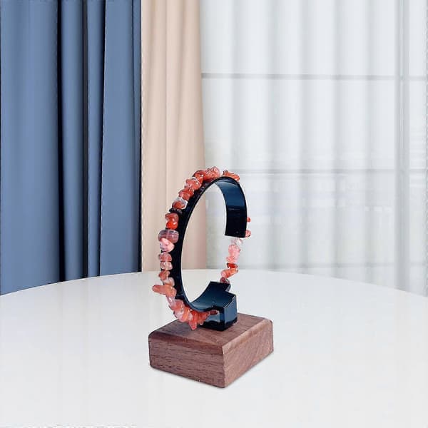 Kellon esittelyteline Rannekellon säilytysteline Puupohjainen kellon esittelyteline