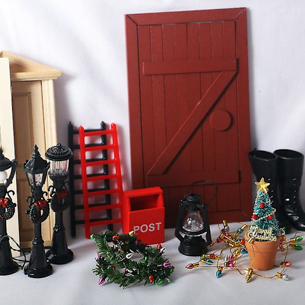 Miniatyr möbler leksak dockhus DIY dekoration tillbehör Mini 1:12 rotting belysningskedja