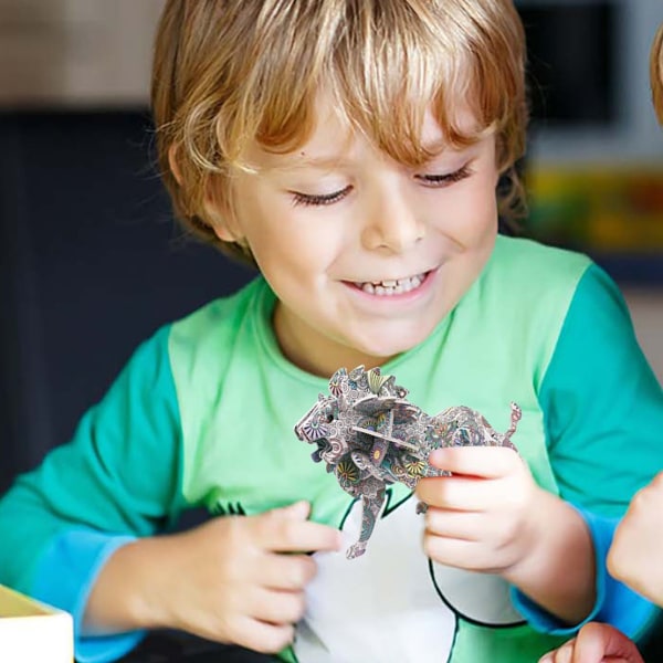 3D Tredimensjonalt puslespill Barnas pedagogiske DIY Håndlaget Kamp Sett inn leker Multisett Kombinasjon Med væske 5ml