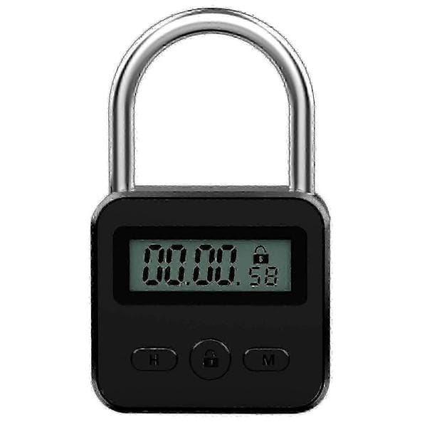 Metal Timer Lås LCD Tid 99 Timer Maks Timing USB Timer Hængelås - God
