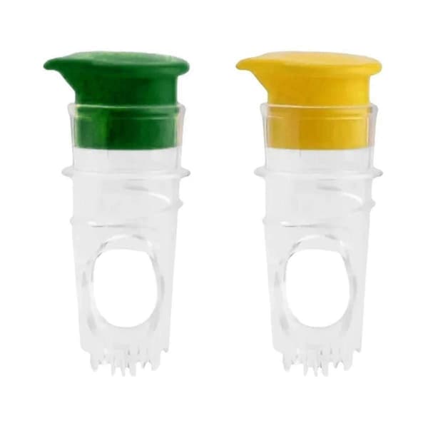 2 stk. manuel citronpresser i plast til citrusfrugter