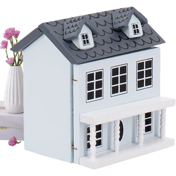 Princess Villa DIY Doll House, Doll House Craft Kit DIY Kit, Miniatyrhusmodeller, Villa Small House Miniatyrdockahus, leksak för barn