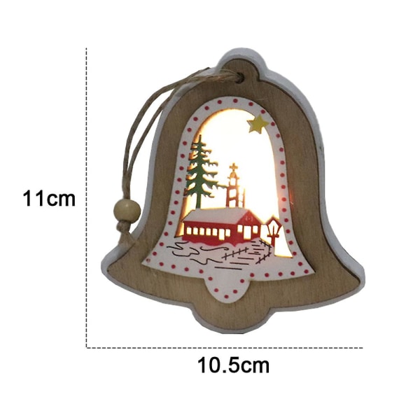 Julelys Hengende Ornamenter Julelys Tretrepynt, Festartikler Dekor Rekvisita style 1