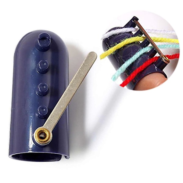 Stickmaskin nål fingerborg flätad knog jacquard assistent syverktyg garn trådguide tillbehör