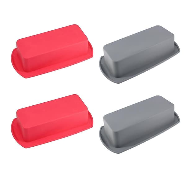 4st för kakform non-stick flexibel mjuk silikon DIY bakform
