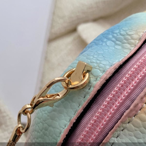 Nydelig kjedestropp kosmetikkveske Pearl Seashell Skulderveske for Valentinsdag Colorful