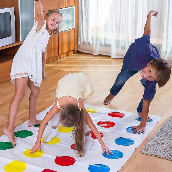 Klassisk Twister-spil til fest, forældre-barn-spil, familiespil, interaktivt brætspil med flere spillere, gaver