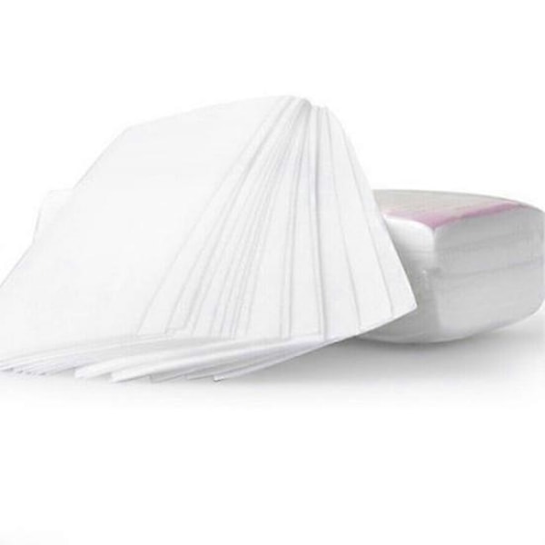 100 stk. engangs depilatoriske nonwoven strips til ben, arm, hårvoksfjernelse, epilator