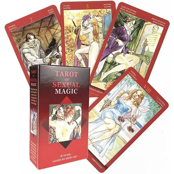 Tarot av sexuella magic kort, tarotkort, 12x7 familjespel
