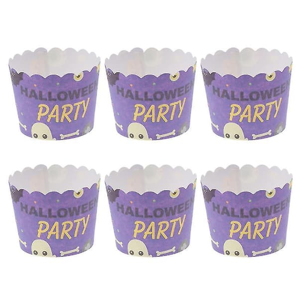 50 st Cupcake-papper för Halloween-dekorationer