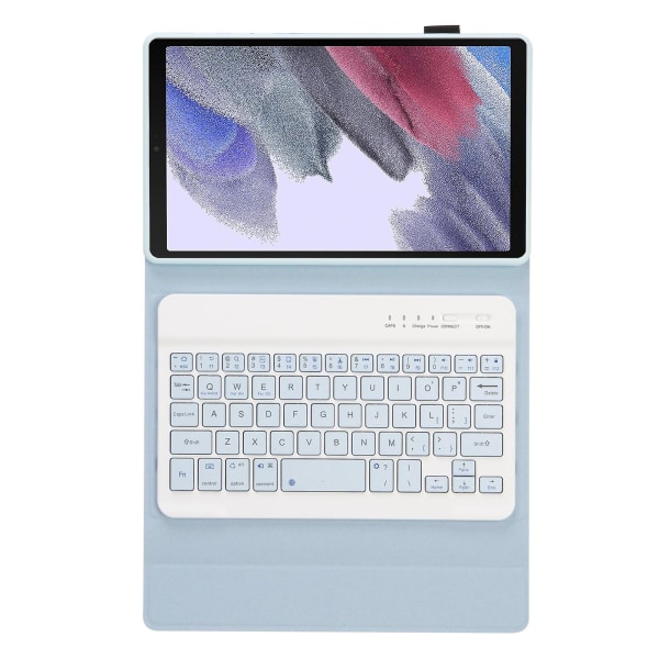 Tangentbord+ case För Samsung Galaxy Tab A7 Lite 8.7 T220 / T225 White Ice Orchid