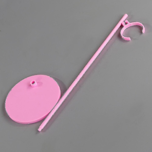 Sinknap 25cm DIY Dockstöd Stativ Displayhållare Barn Flicka Modell Leksak Tillbehör Transparent 5pcs