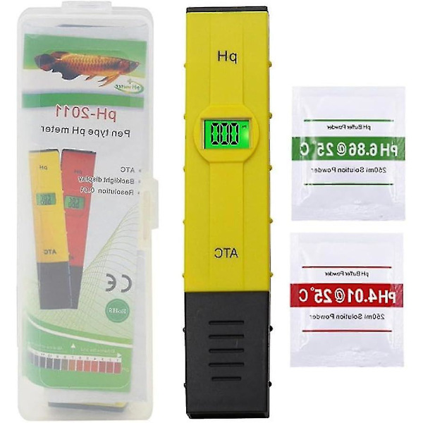 Digital PH-mätare - Hög precision Pen Typ Tester för Vatten, Hydroponics, Pool, Akvarium - 0-14PH