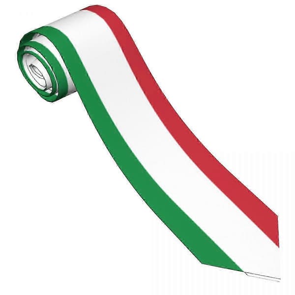 Italia-flagg slips kompatibel med menn kvinner slips klesplagg tilbehør