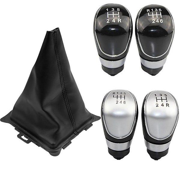 Til Ford Fiesta 2008 2009 2010 2011 2012 Bil Styling Tilbehør 5/6 Hastighed Manuel Gearskift Knappen Gaiter Boot Cover Case Krave 5 Speed Black