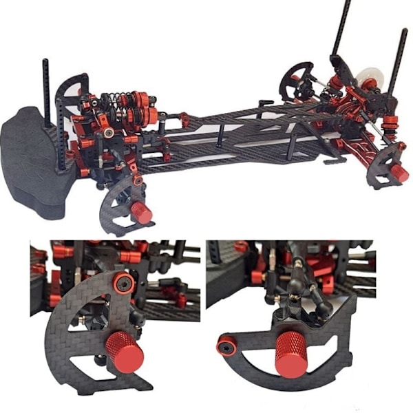 Rengaspainotustyökalu Kuitu Kaukosäädin Auton pyöränmutteri 1/10 Off-Road On-Road Drift RC Auto-osille Touring