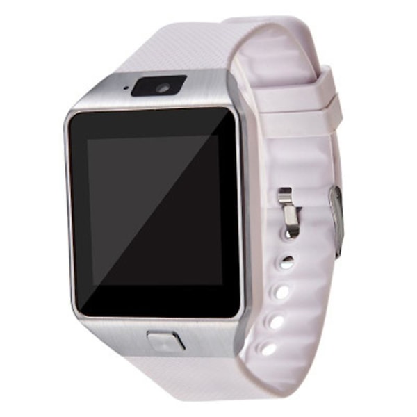 SIM-kort Smartwatch med kamera Bluetooth-kompatibel armbandsur för män kvinnor White