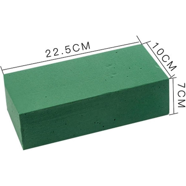 Portable Green Floral Foam Block Square for DIY Flower Arrangement Crafts Centerpieces - Household Holiday Florist Wedding Party (2 Pieces)