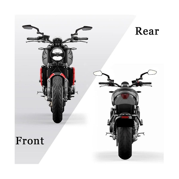Motorcykel Spejle Universal Styr Sidespejle Bak Spejle Motorcykel Tilbehør