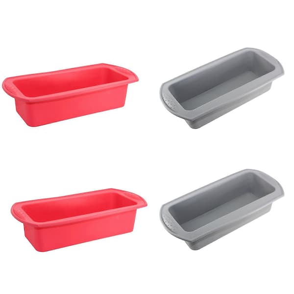 4st för kakform non-stick flexibel mjuk silikon DIY bakform