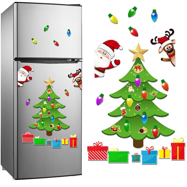 Style 8christmas Kjøleskapsmagneter Søt julepynt Magnetisk For Kjøleskap Bord Dør Vegg Festgaver