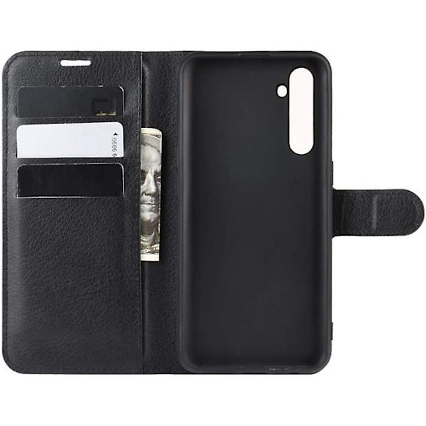Realme X2 - XT Fodral Stötsäkert Läder Flip Cover Kortficka Stativ Magnetlås Realme X2 -