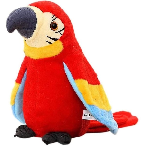 Talking Parrot Talking Plush Toy Repeat Function Cuddly Toys